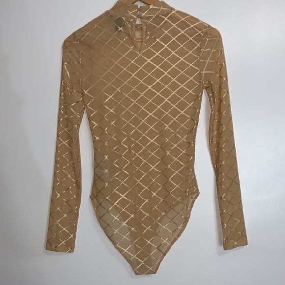 2 for $25 FOREVER 21 Women's Sexy Mesh See-through Bodysuit - Picture 6 of 12